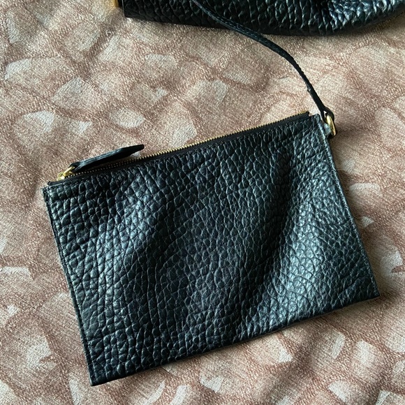 BURBERRY ROMANIA BLACK LEATHER TOTE - Picture 14 of 16